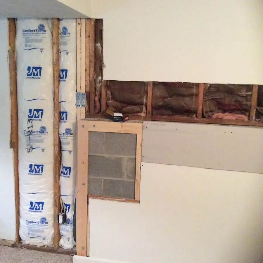 Wall insulation replacement during Contents Cleaning & Restoration in Lake Station